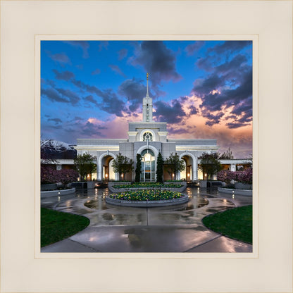 Mount Timpanogos Utah Spring Storm Clearing