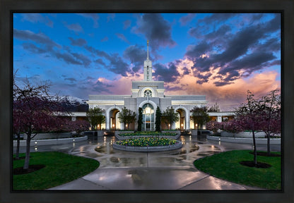 Mount Timpanogos Utah Spring Storm Clearing