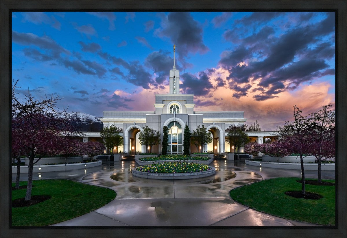Mount Timpanogos Utah Spring Storm Clearing