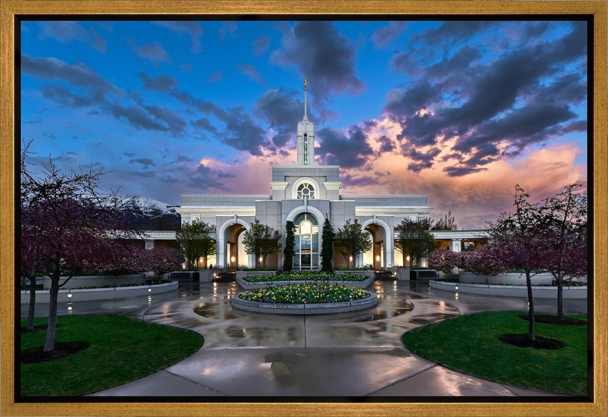 Mount Timpanogos Utah Spring Storm Clearing