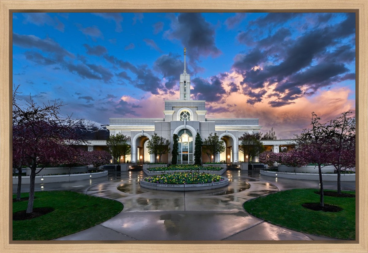 Mount Timpanogos Utah Spring Storm Clearing