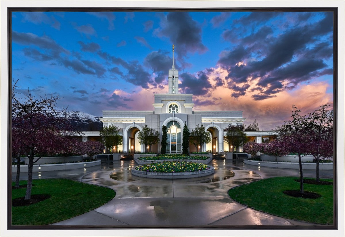 Mount Timpanogos Utah Spring Storm Clearing