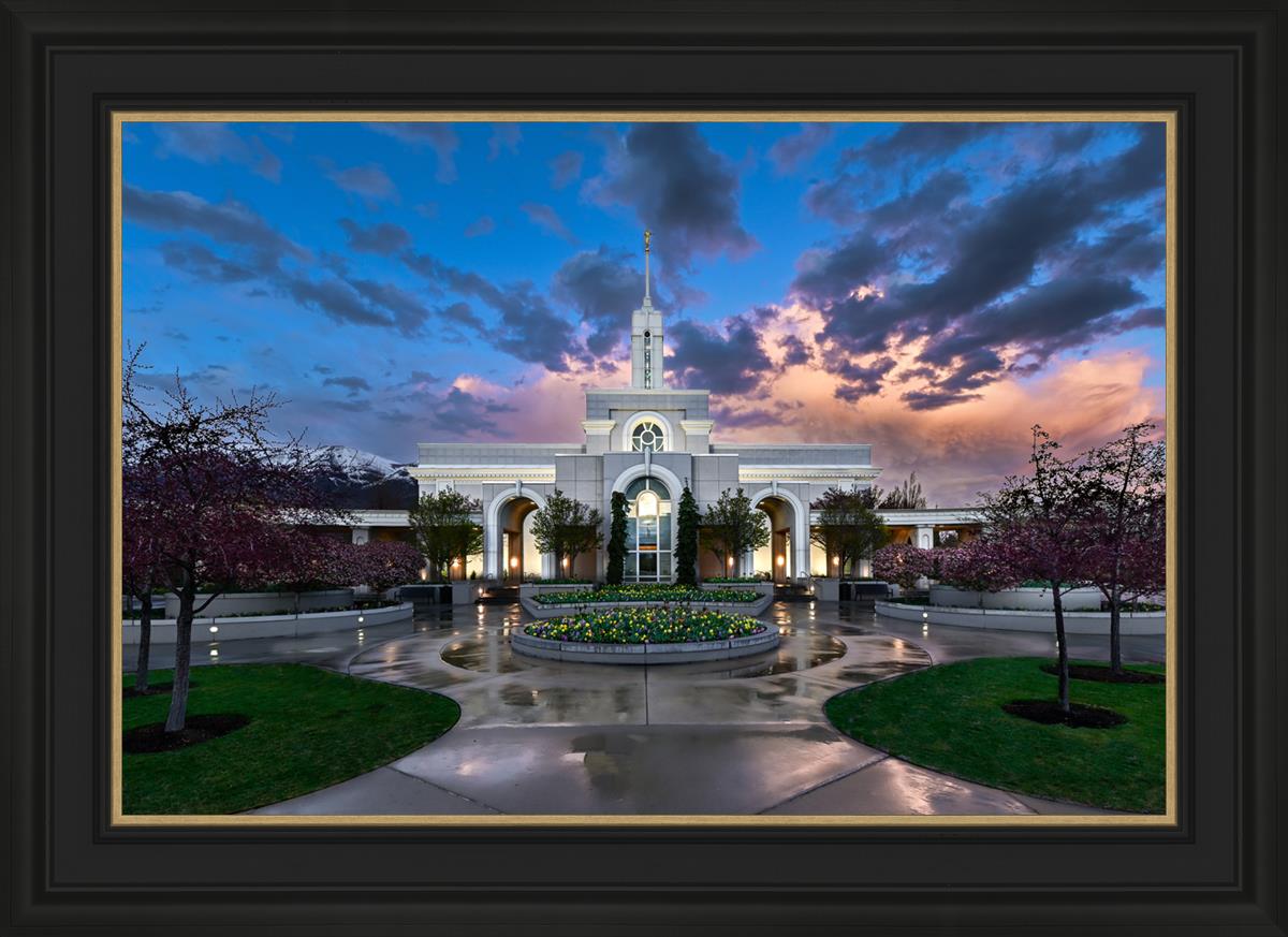 Mount Timpanogos Utah Spring Storm Clearing
