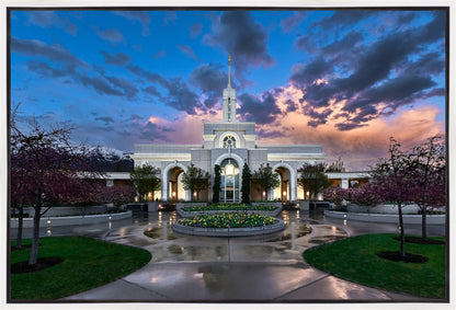 Mount Timpanogos Utah Spring Storm Clearing