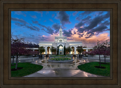 Mount Timpanogos Utah Spring Storm Clearing