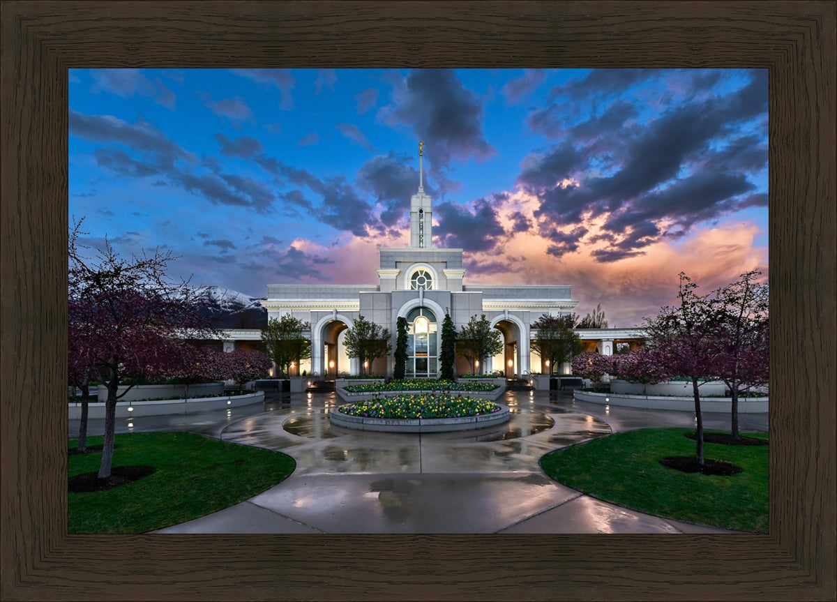 Mount Timpanogos Utah Spring Storm Clearing