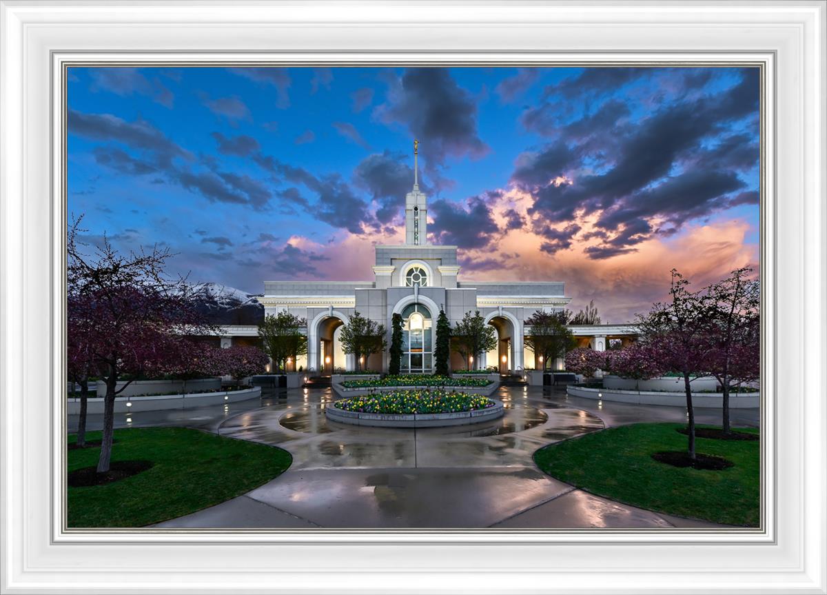 Mount Timpanogos Utah Spring Storm Clearing