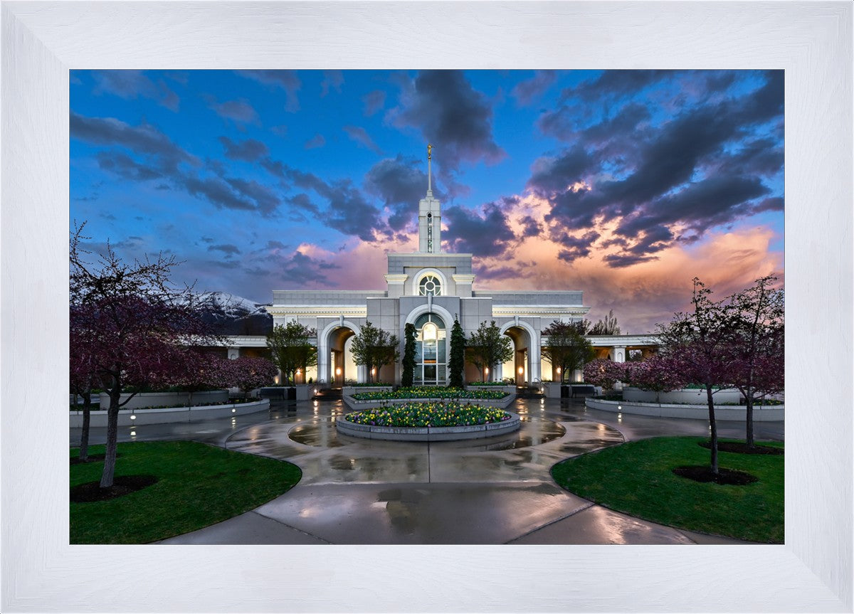Mount Timpanogos Utah Spring Storm Clearing