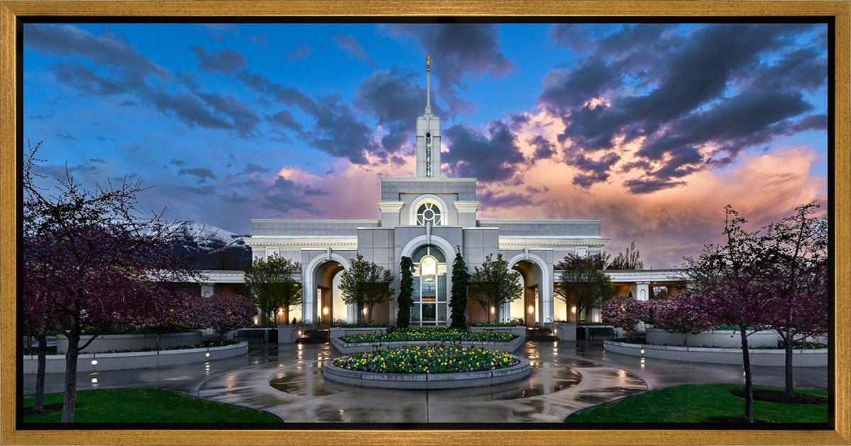 Mount Timpanogos Utah Spring Storm Clearing
