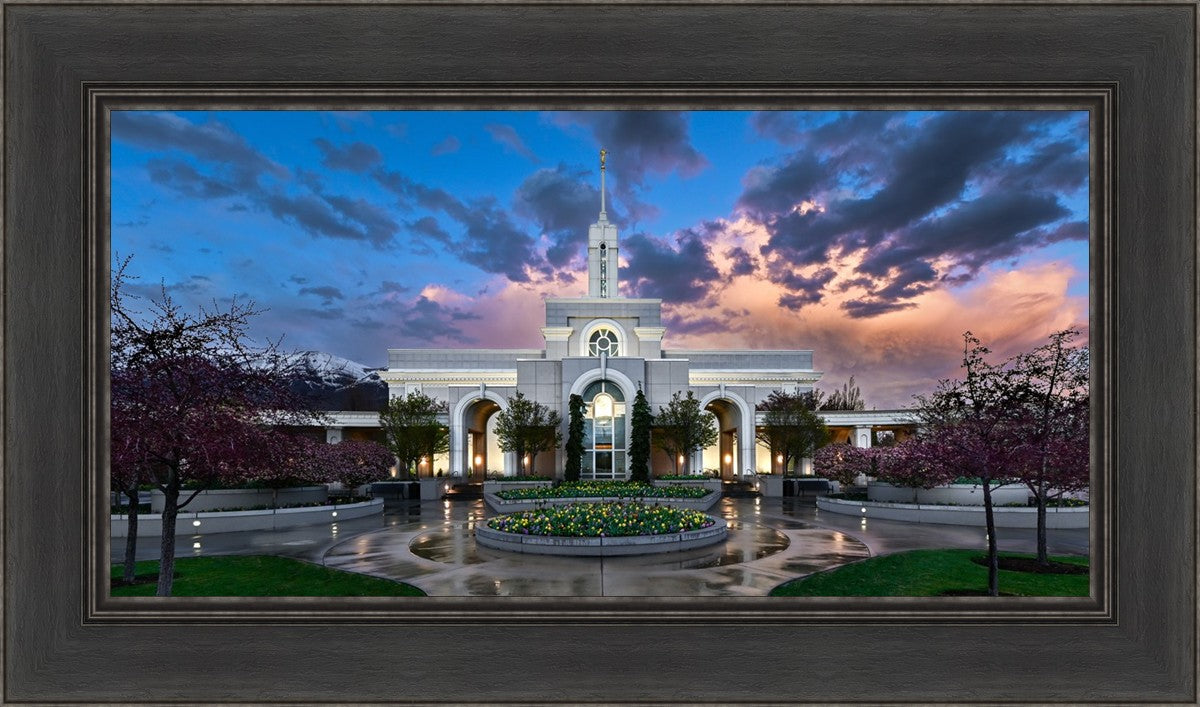 Mount Timpanogos Utah Spring Storm Clearing