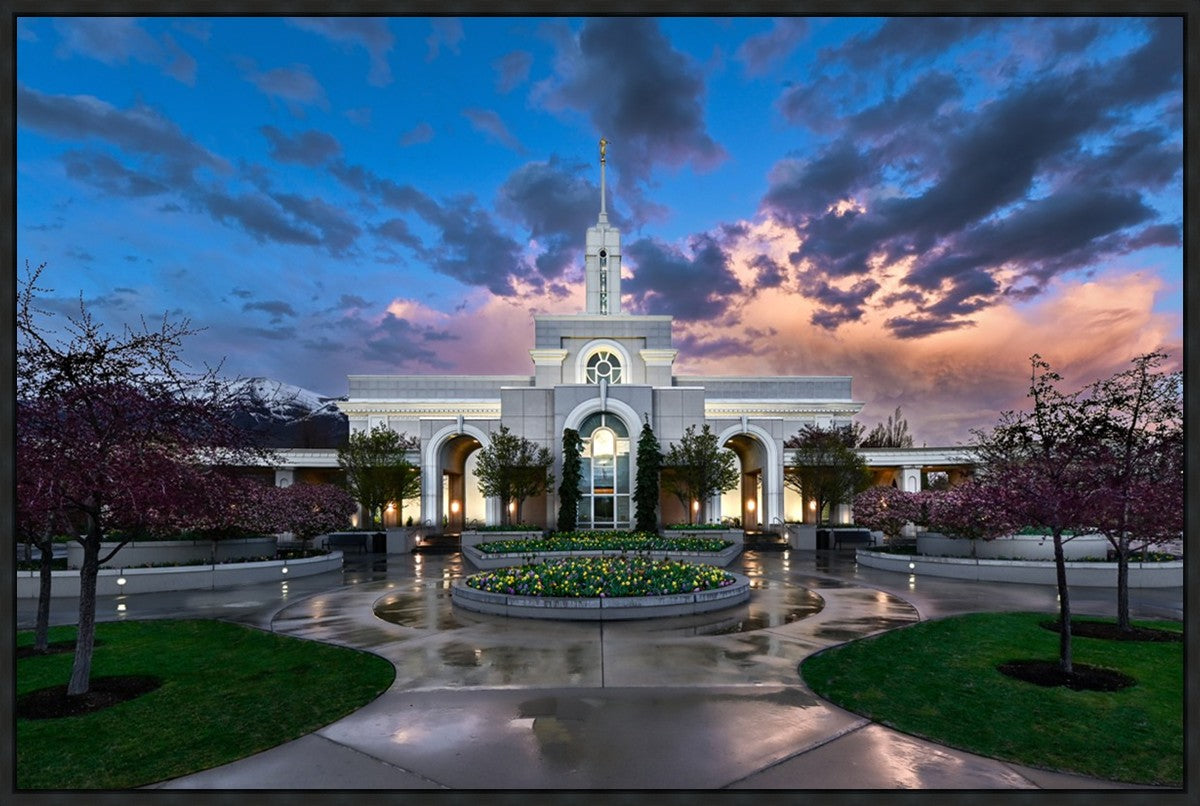 Mount Timpanogos Utah Spring Storm Clearing