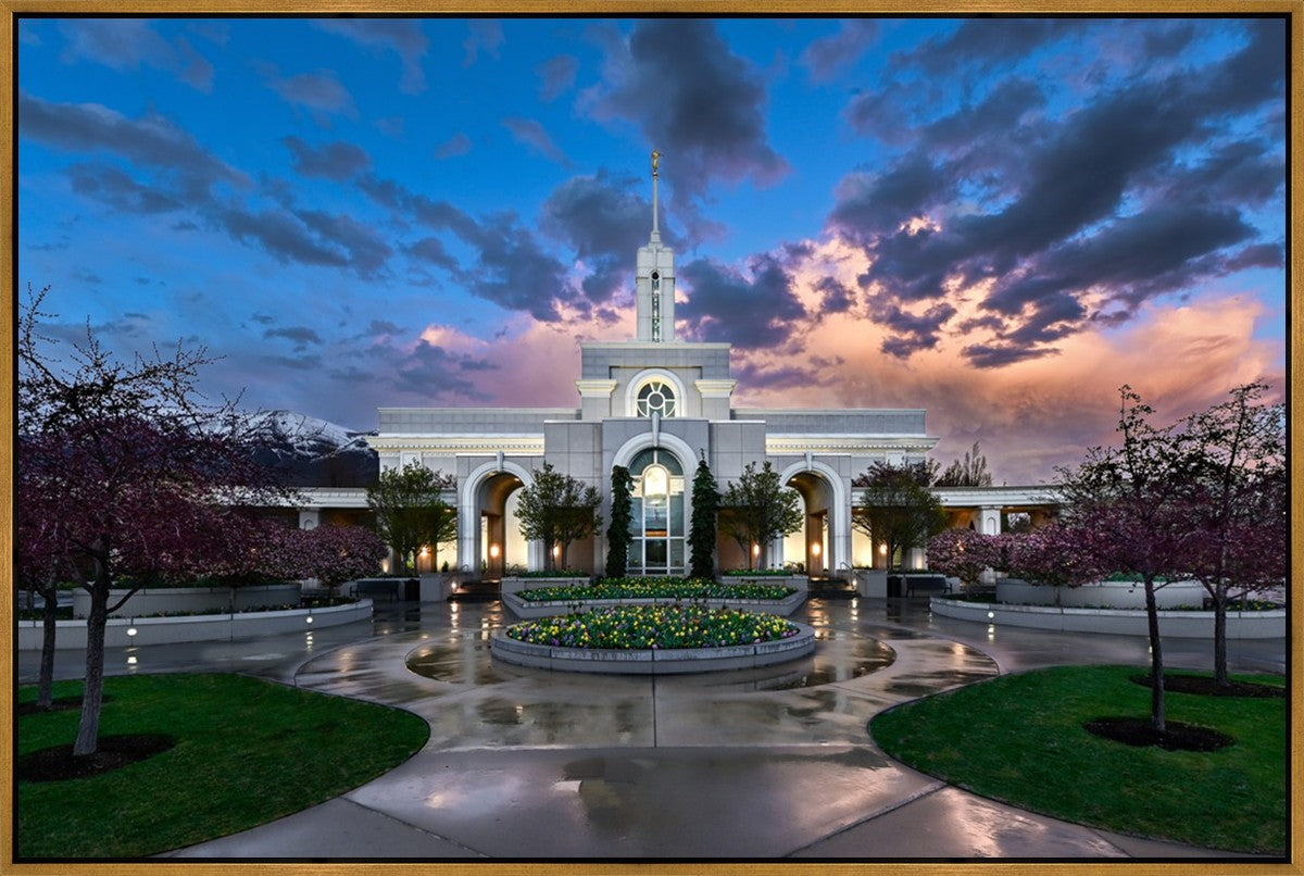 Mount Timpanogos Utah Spring Storm Clearing