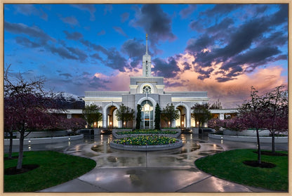 Mount Timpanogos Utah Spring Storm Clearing