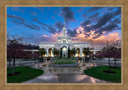 Mount Timpanogos Utah Spring Storm Clearing