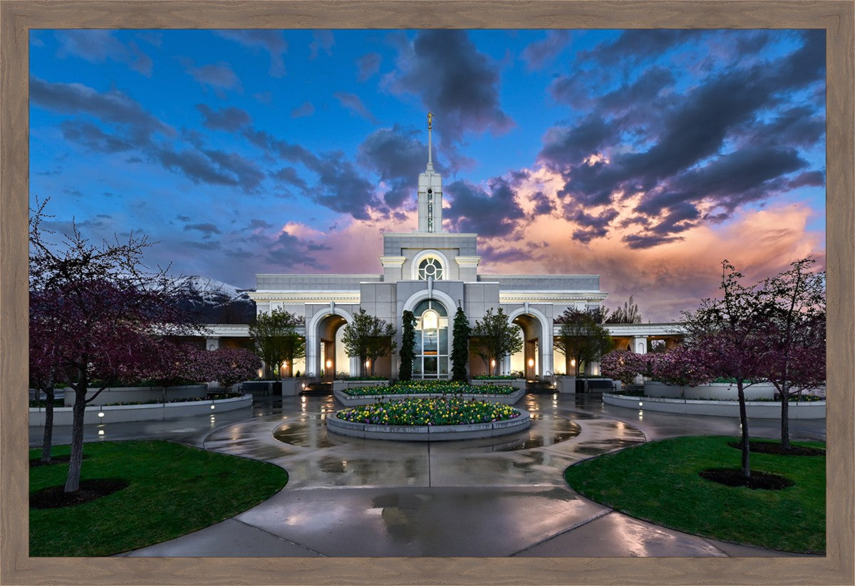 Mount Timpanogos Utah Spring Storm Clearing