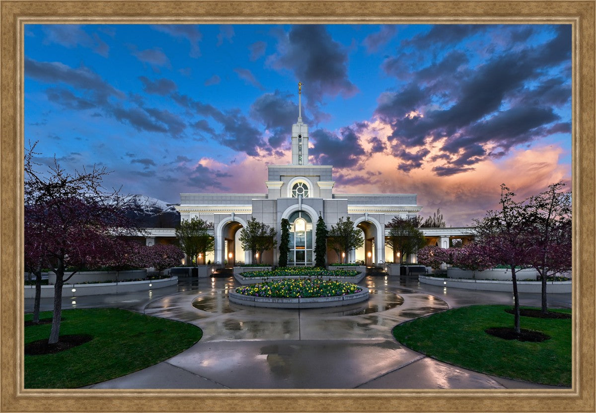 Mount Timpanogos Utah Spring Storm Clearing