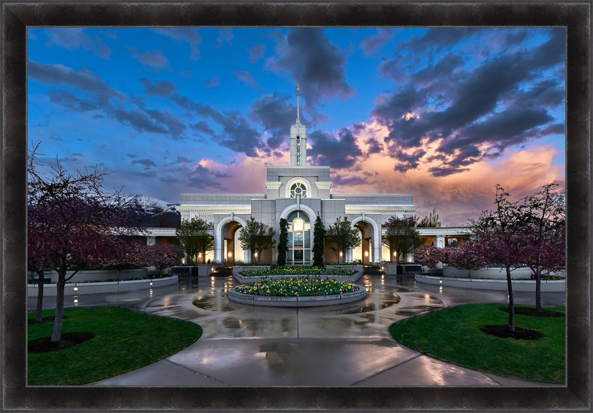 Mount Timpanogos Utah Spring Storm Clearing