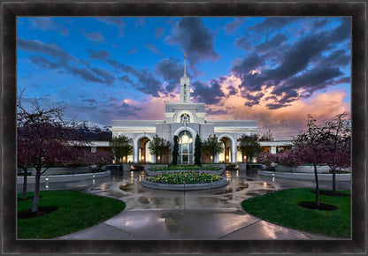 Mount Timpanogos Utah Spring Storm Clearing