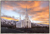 Layton Utah Golden Sunrise Large Wall Art