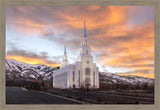 Layton Utah Golden Sunrise Large Wall Art