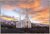 Layton Utah Golden Sunrise Large Wall Art