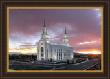 Layton Utah Pink Sunset Large Wall Art