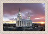 Layton Utah Pink Sunset Large Wall Art