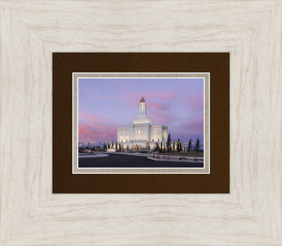 Deseret Peak Utah Pink Winter Sunrise