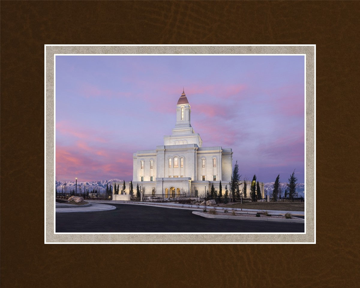 Deseret Peak Utah Pink Winter Sunrise