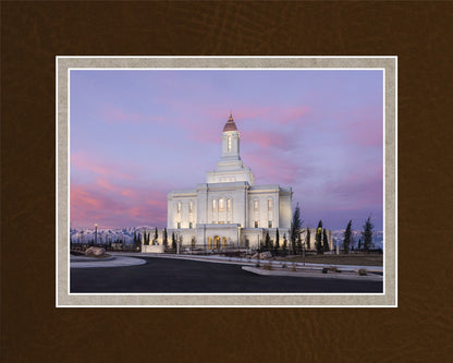 Deseret Peak Utah Pink Winter Sunrise