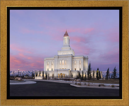 Deseret Peak Utah Pink Winter Sunrise