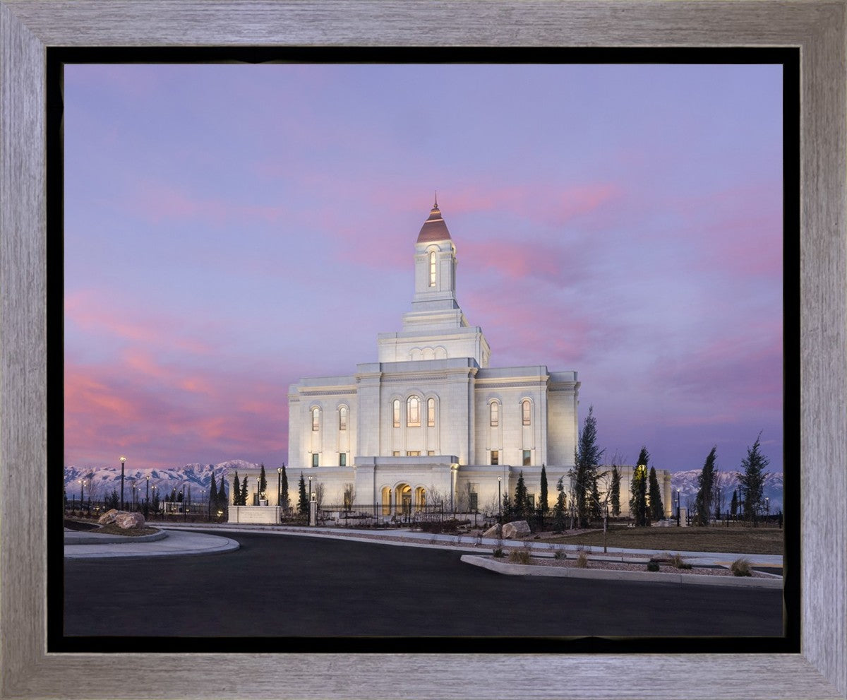 Deseret Peak Utah Pink Winter Sunrise