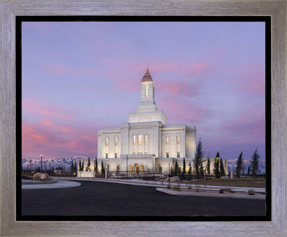 Deseret Peak Utah Pink Winter Sunrise