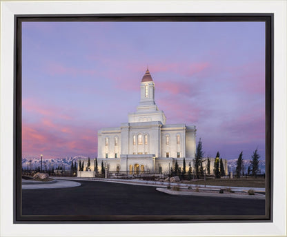 Deseret Peak Utah Pink Winter Sunrise
