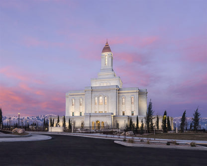 Deseret Peak Utah Pink Winter Sunrise