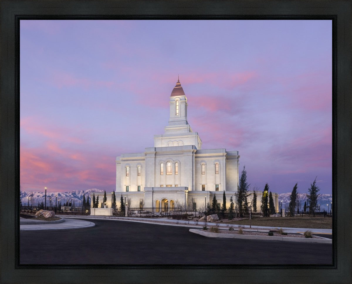 Deseret Peak Utah Pink Winter Sunrise