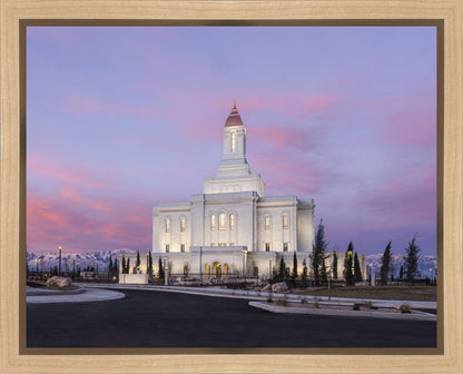 Deseret Peak Utah Pink Winter Sunrise