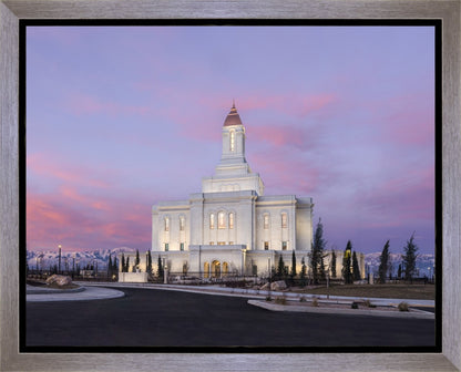 Deseret Peak Utah Pink Winter Sunrise