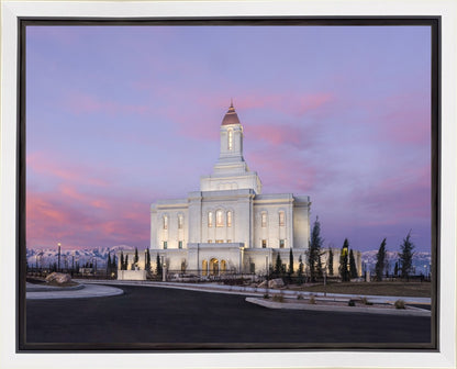 Deseret Peak Utah Pink Winter Sunrise