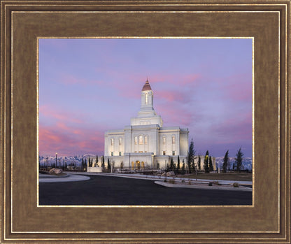 Deseret Peak Utah Pink Winter Sunrise