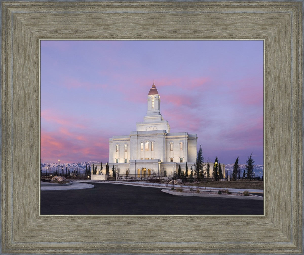 Deseret Peak Utah Pink Winter Sunrise