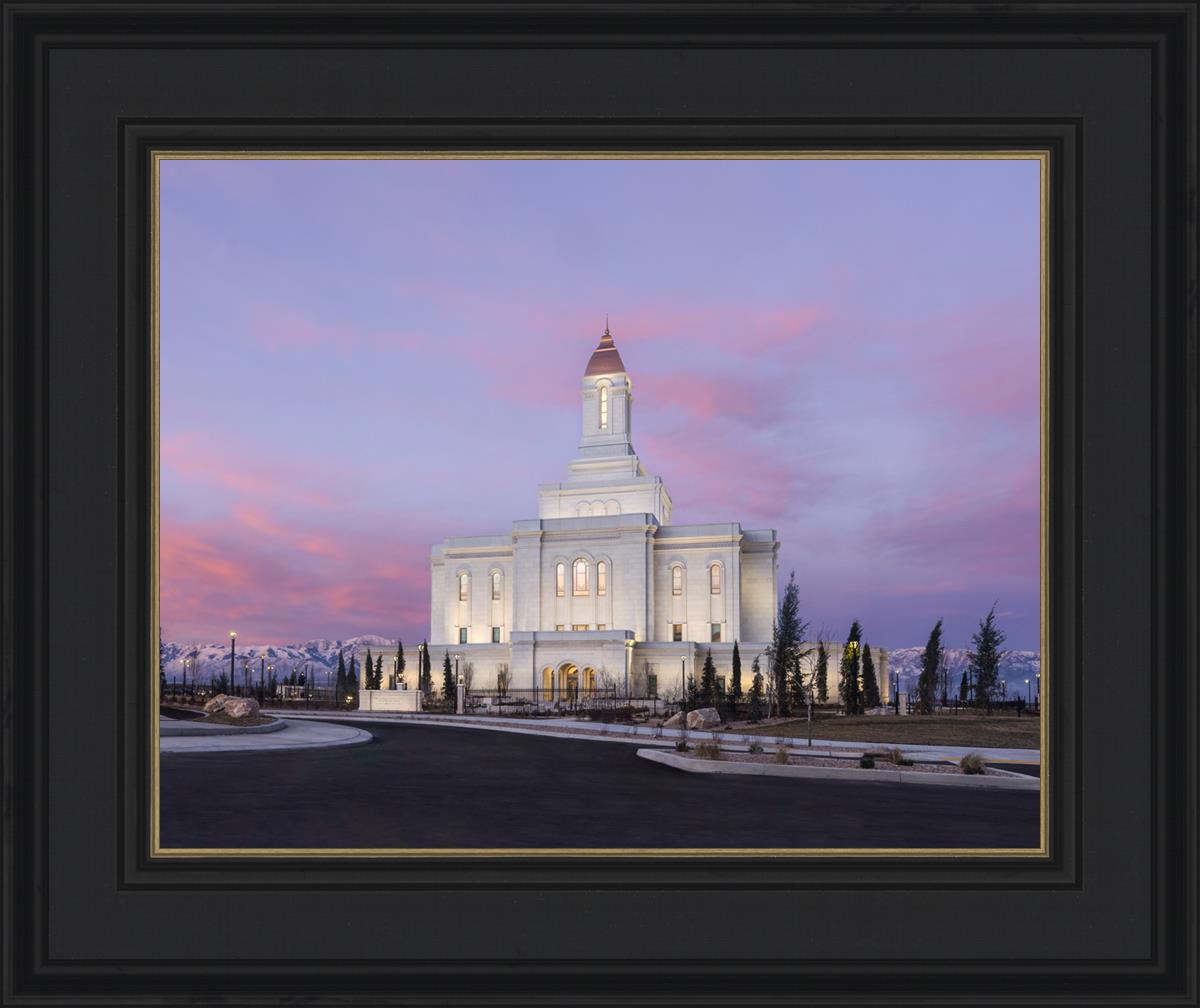 Deseret Peak Utah Pink Winter Sunrise