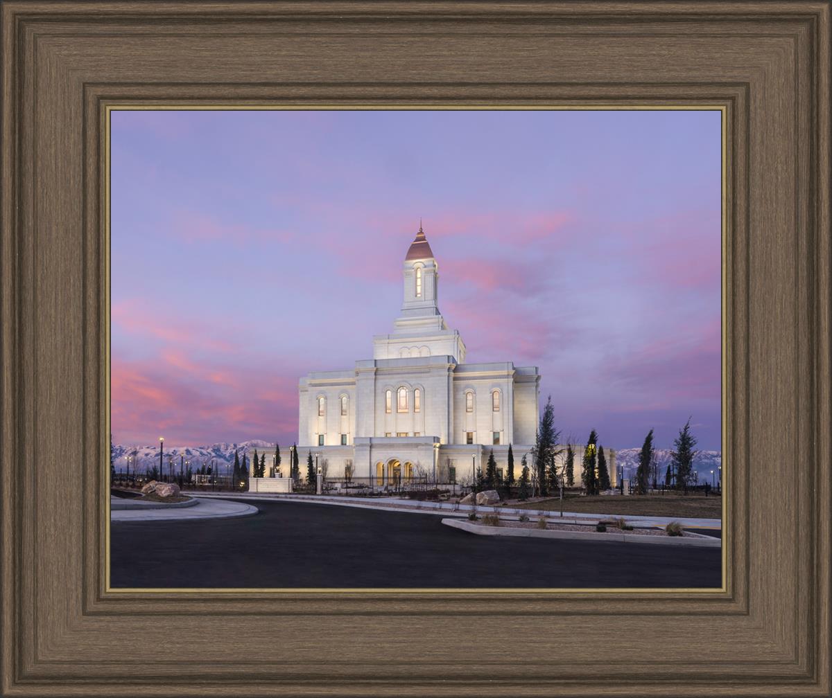 Deseret Peak Utah Pink Winter Sunrise