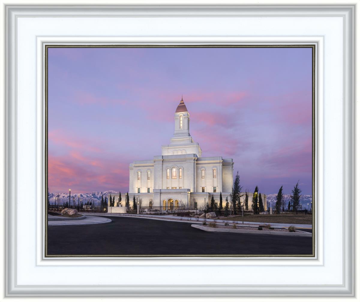 Deseret Peak Utah Pink Winter Sunrise