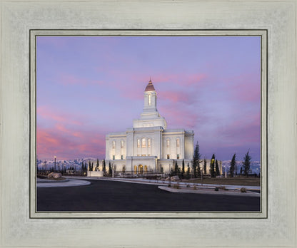Deseret Peak Utah Pink Winter Sunrise