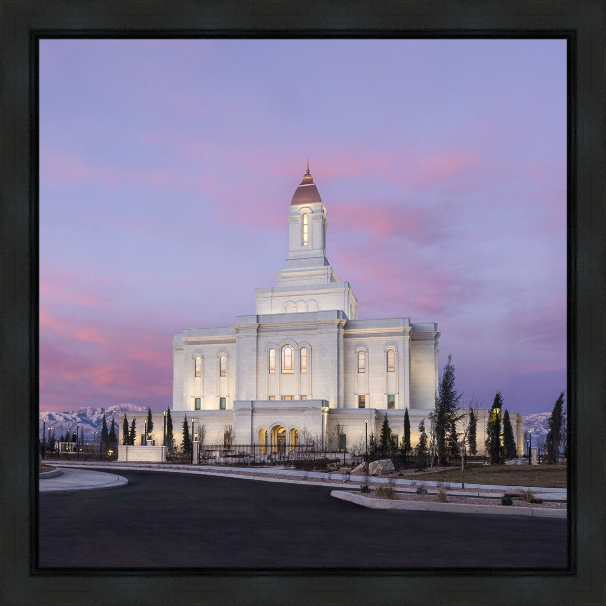 Deseret Peak Utah Pink Winter Sunrise