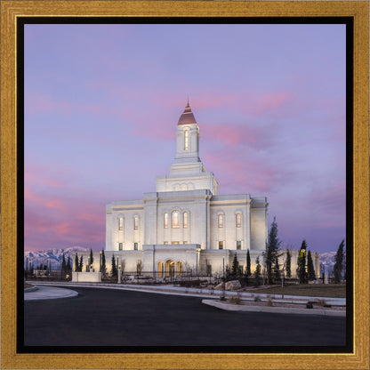 Deseret Peak Utah Pink Winter Sunrise