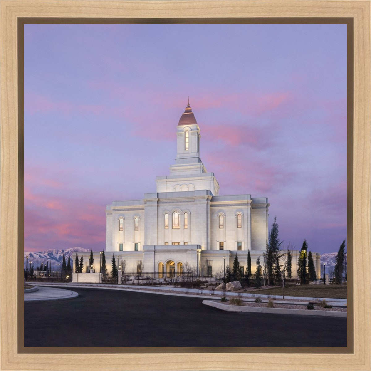 Deseret Peak Utah Pink Winter Sunrise