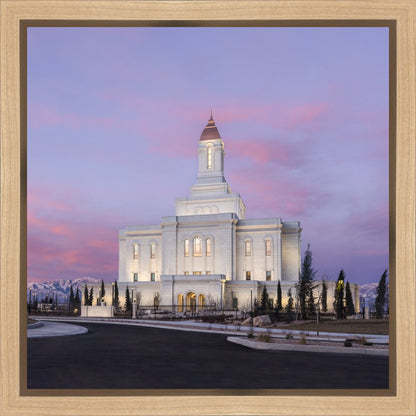 Deseret Peak Utah Pink Winter Sunrise