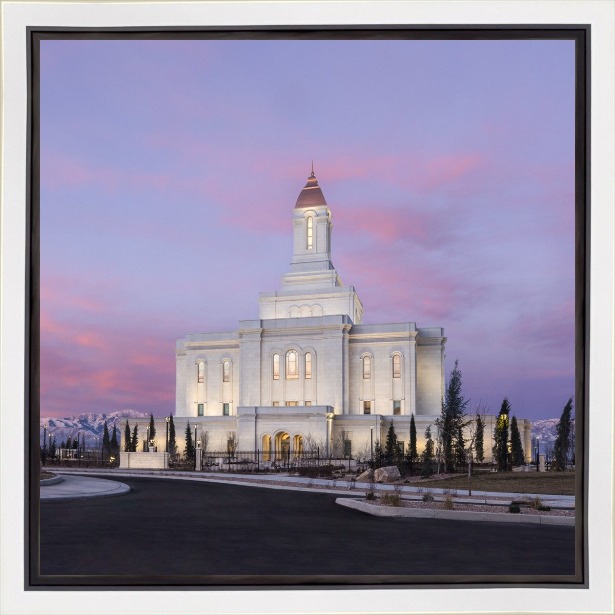 Deseret Peak Utah Pink Winter Sunrise